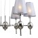 Suspension lamp 6x40W E14, size 70x70x100 cm