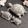 Set of figures "Three Turtles" 8x6x6cm, Gray Stone