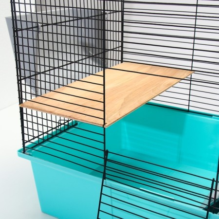 Cage for chinchilla "Pijon" No. 19, collapsible, 58 x 40 x 49, turquoise-7