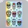 Holographic stickers (stickers) "Skull" 10x15 cm, 5-210