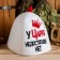 A cap for a bathhouse with an applique "The king has no shortcomings"