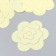 The workpiece of Foamiran "Flower Curly" 10x9.5 cm set 5 pcs. Directly yellow
