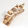 Polystone souvenir "Three white elephants with a blanket from the Arab carpet on the horn" 9x4x17.5 cm
