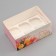 Box for 6 cupcakes with a transparent cover, "Happy March 8", 23 × 16 × 10 cm, confectionery packaging