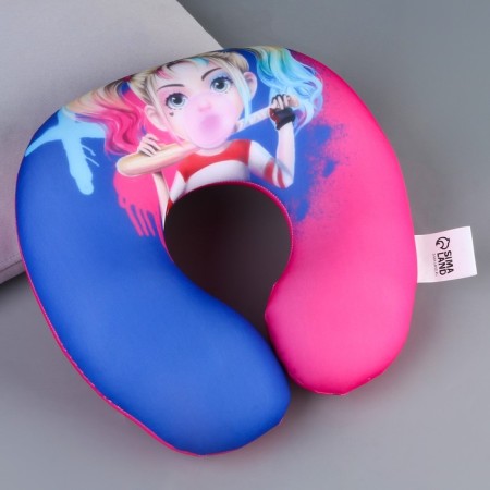 Pillow for traveling anti -stress "Girl Blond"-1