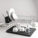 2-tier dishes dryer, 39 × 30 × 32.5, black color
