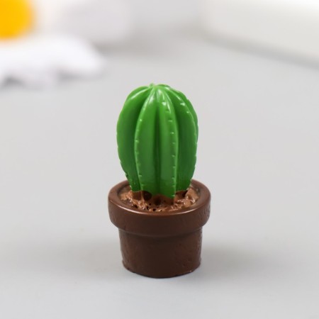 Figure for Florarium Polystone "Little Cactus in a Pot" 2.5 cm