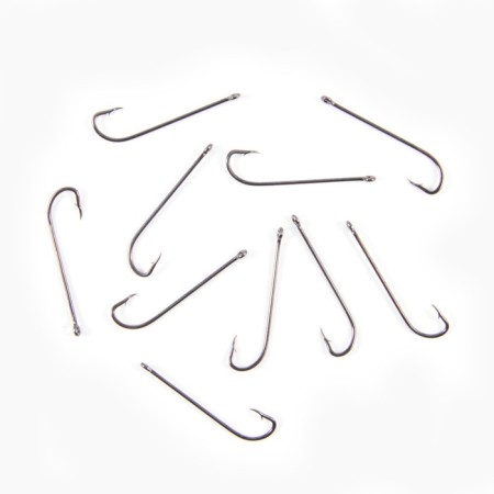 Hook Koi Long PlainShank, size 8 Int, BN color, 10 pcs.-2