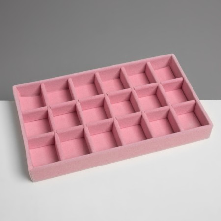 Steam for decorating 18 cells, phlock, 21 × 12.3 × 2.5 cm, pink color-2