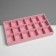 Steam for decorating 18 cells, phlock, 21 × 12.3 × 2.5 cm, pink color
