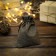 Gift bag from canvases, black, 10 x 14 cm