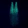 Silicone Aquarium plant, glowing in the dark, 8 x 23 cm, green