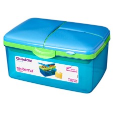 Sistema lunchbox, 4 sectional, 2 l, with a bottle, color mix