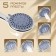 Shower Set Zein Z0105, hose 150 cm, nuts, holder, watering can 5 modes