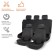 Covers for seats universal Airline RS-7K+, moisture-proof, set of 8 items, black