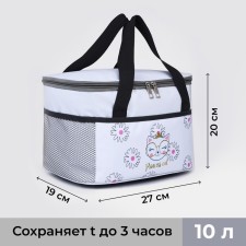 Tarmosumka with a zipper, volume of 10 l, color gray color