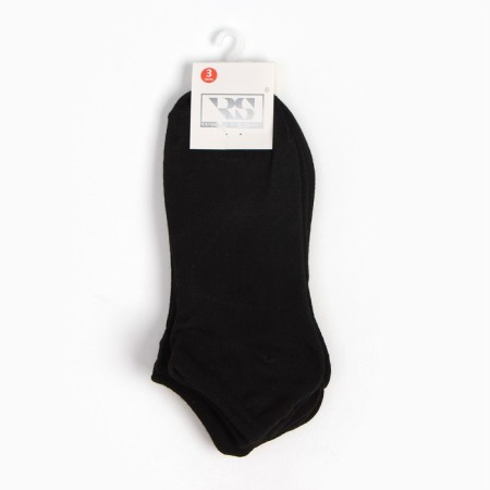 A set of female socks (3 pairs) shortened, black color, size 36-39-4