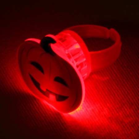 Children's ring with a spark on Halloween "Pumpkin", dimensionless.-2