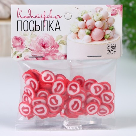 Confectionery sprinkling "lips", 20 g-1