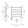 Domoterm electric heated towel rail "Calipso" P5, 500x500 mm, left, white matte