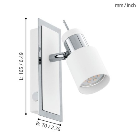 Davida lamp 1x5W Led Chrome 16.5x10cm-3