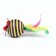 SHIRK-smOak from textiles with feathers, 4.2 cm, purple