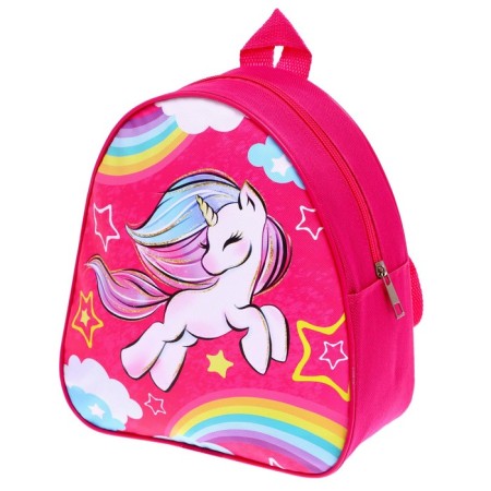 Stroller for dolls "Unicorn", cane, with a backpack-4