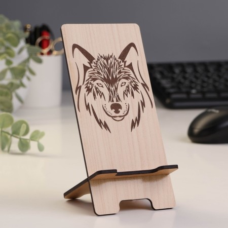 Stand for the phone "Wolf", 7 × 8 × 15 cm