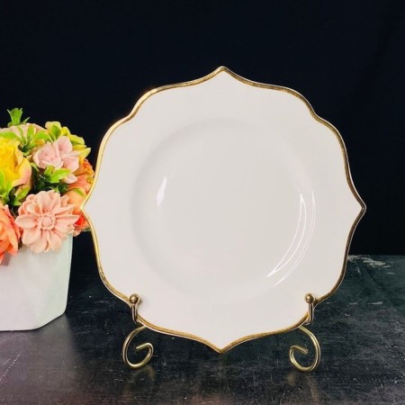 Набор тарелок Lenardi Magnolia Gold, фарфор, d=27 см, 6 шт