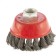 Matrix Ushm brush, d = 65 mm, M14, cup, twisted wire 0.35 mm