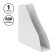 Paper tray Vertical Istanm Vector, white, width 80mm