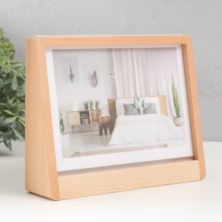 Photo frame 12x17 cm "Transparent" beige 21.5x3x16.3 cm-1