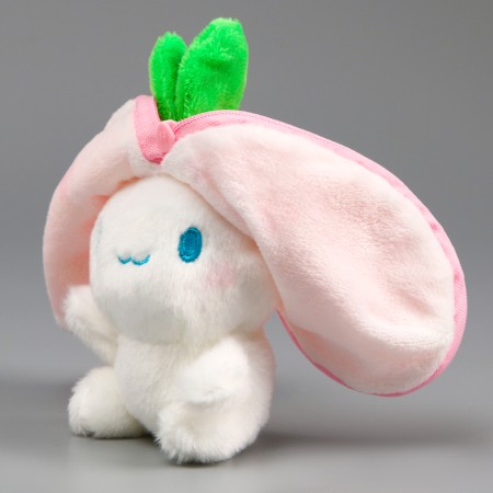 Soft toy "Bunny Klubnik" on the key fabric, 11 cm-5