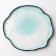 Poramine ceramic uneven edge "Blue", 27 cm, blue color