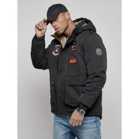Male Winter jacket, size 56, black color-1