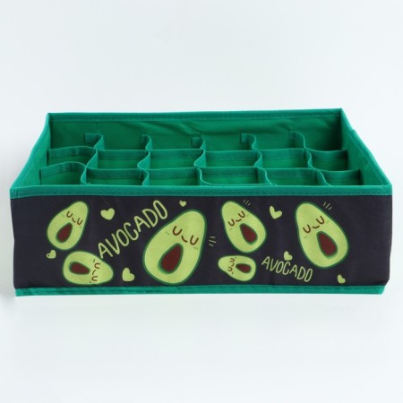 Organizer for storage, coffee for linen 24 cells "Avocado", 35 x 30 x 10 cm.-3