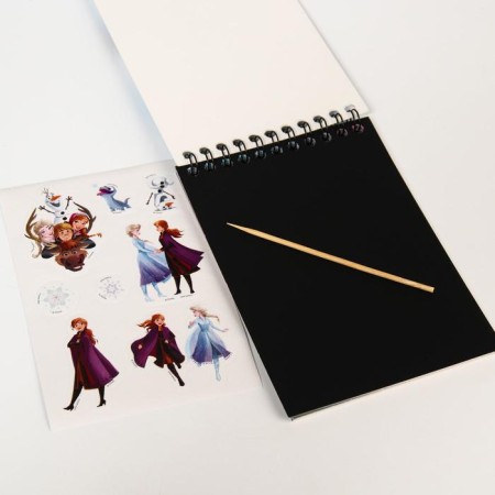 Notebook-gravel, 10 sheets, sheet of stickers, Stiekhel, A6 format "Anna and Elsa" Cold Heart