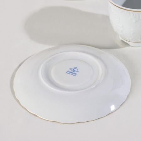 Tea Service 6 Person "Rococo Gold", 12 items: a cup 250 ml, a saucer-2