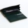 Women's wallet on magnets, green color