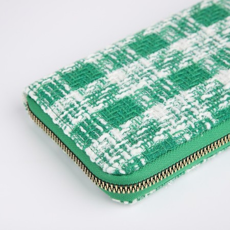 Women's wallet with lightning, green color-2