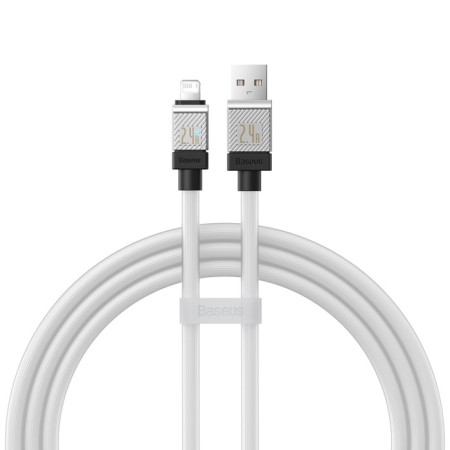 Baseus cable, Lightning - USB, 2.4 A, 2 m, white-1