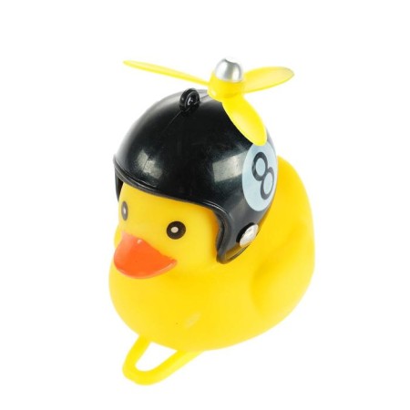 Duck with propeller, steering wheel mount, yellow, mix-3