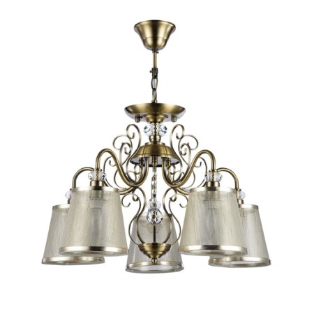 Driana 5x40W E14 Antique bronze chandelier