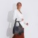 Bag-tout on lightning, beige color