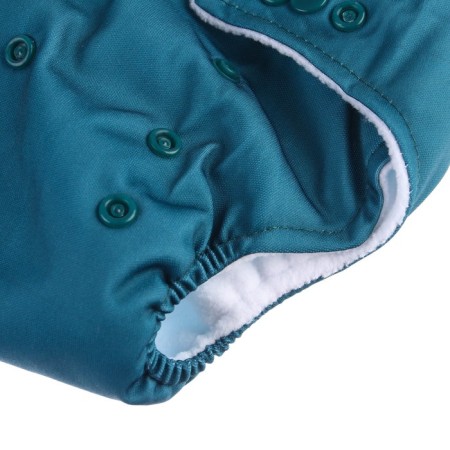 Reusable diaper, fleece, color dark green-4