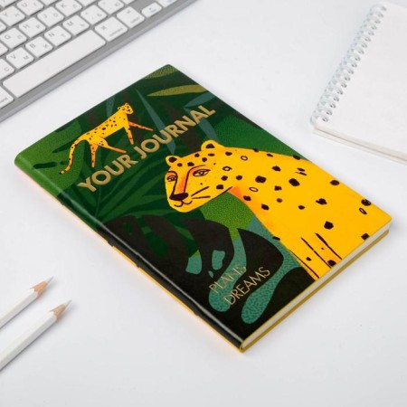 Diary "Leopard", 96 l, artificial leather-1