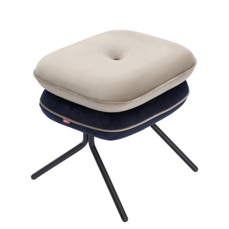 PEA PEA, 497 × 403 × 425 mm, velor, beige color / dark blue-4