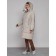 Coat insulated winter female, size 44, beige color