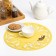 Napkin Decorative shade "Tulips" Color yellow, D 30 cm, 100% p/e, felt