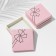 Gift box for the set "Bow", 9 × 9, pink color